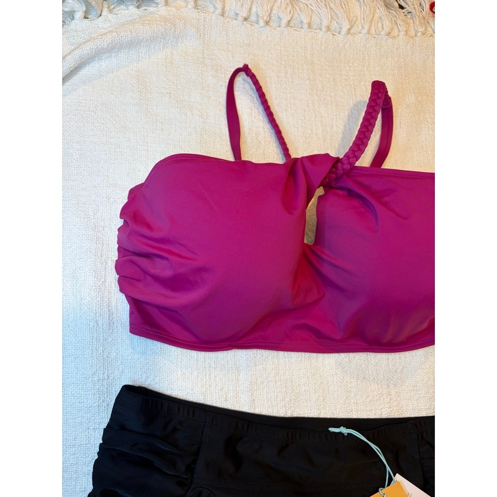 Shade & Shore High Neck Braided Strap Top  & Full coverage High Waist Bottom - Picture 4 of 10
